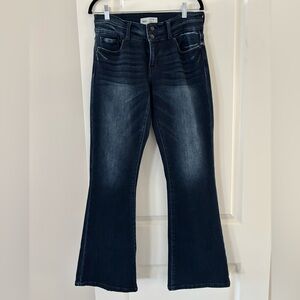 BKE universal fit mid rise flare, Payton jeans